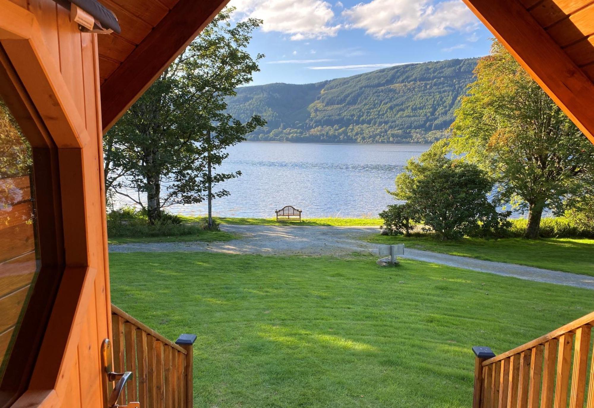 Seal Point Cabin - Luxury Glamping Cairndow エクステリア 写真